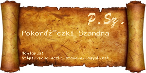 Pokoráczki Szandra névjegykártya